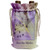 3dRose Beverly Turner Valentine Design - Hearts on String, Happy Valventines Day, in Italian, Purple - Wine Bag -wbg-108492-1-