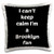 3dRose I Cant Keep Calm I'm A Utah Fan, Green, Navy Blue Pillow Case, 16 x 16
