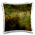 3dRose Chic Green Grunge With Script Writing and Image Of Gold Texture - Pillow Cases -pc-326636-1-