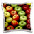3dRose A photograph of a patterned market display of red and green. - Pillow Cases -pc-333530-1-