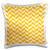 3dRose Contemporary Yellow Herringbone Pattern - Pillow Cases -pc-342232-1-