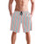CENHOME Mens Beach Boardshorts Vertical Stripe Pattern Blue Pink White Trunks
