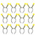 Lurrose 12Pcs Bee Antenna Headband Bee Tentacle Hair Bands Pom-Pom Boppers Hair Hoop Party Headbands for Halloween Birthday Bee Party Supplies -Yellow- Lurrose 12Pcs Bee Antenna Headband Bee Tentacle Hair Bands Pom-Pom Boppers Hair Hoop Party Headbands for Halloween Birthday Bee Party Supplies -Yellow-