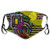 Windproof Activated Carbon mask,Grunge Pattern with Murky Trippy Geometric Figures Dynamic Circle Illustration,Facial decorations for kidS Teens childs and 15910