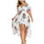 soyienma Summer Dress for Women Sexy,AODONG Women's Casual Floral Print V Neck Short Sleeve Summer Boho Beach Dress High Waist Long Maxi Dresses White