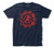 Avengers- End Game Icons Fitted Jersey tee -Large- Navy