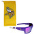 Siskiyou Sports NFL Minnesota Vikings Unisex Edge Wrap Sunglass and Bag Set, Team Colors, One Size