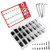 QCQIANG 570Pcs Alloy Steel Hex Socket Button Head Cap Screw Nuts Flat Washers Assortment Kit with Wrenches M3 M4 M5