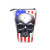 Skull and Flag USA Pencil Bags Pencil Stand Holder Telescopic Pencil Case Pen Organizer Stationery Pouch Bag Zipper Portable Bag