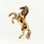 Horse Rearing Up Figurine Decorative Stallion Statue Bronze Miniature Figure