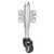 2" PU Spring Loaded Gate Caster Gate Wheel Spring Loaded Swivel Caster Heavy Duty 110lbs Load Capacity Load Universal Mount