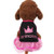 SISAVE Pet Cat Puppy Clothes Shirt Vest,Small Dogs Girl Princess Skirt Lace Tutu Dress -Black, Medium-