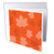 3dRose Anne Marie Baugh - Patterns - Orange Oak Leaf Pattern - Greeting Cards -gc-342224-1-