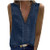 Women's Sleeveless V Neck Shirts Chiffon Lace Casual Pom Pom Swiss Dots Cami Hollow Out Tops Blouses Navy