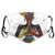Comfortable Windproof mask,Woman Figure In Ethnic Style Costume Praying Culture Ancient Enlightenment Grace,Printed Facial decorations for Unisex