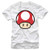 Nintendo Men's Super Mario Mushroom Power-Up T-Shirt, White, x-Large Nintendo Men's Super Mario Mushroom Power-Up T-Shirt, White, x-Large