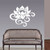 Wall Vinyl Decal Home Decor Art Sticker Lotus Flower Abstract Floral Pattern Bedroom Livingv Room Removable Stylish Mural Unique Design 87