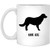 Funny Flat Coated Retriever Silhouette Personalized Name Christmas Coffee Mug White 11 Oz