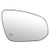 879310E140 OE Style Passenger/Right Heated Mirror Glass Lens Replacement for Toyota Highlander 14-18