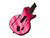Pink Chrome Mirror Vinyl Decal Faceplate Mod Skin Kit for Nintendo Wii Guitar Hero III 3 -GH3- by System Skins