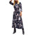 Women's Sexy Long Sleeve Long Maxi Dresses, Belted Loose Floral Button Down Casual Maxi Dress for Women