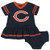NFL Chicago Bears Team Jersey Dress and Diaper Cover, Blue/Orange Chicago Bears, 0-3 Months