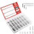 QCQIANG 900Pcs M3 M4 M5 Stainless Steel Hex Button Socket Head Cap Screws Bolts Nuts Washers Assortment Kit