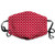 Funny Activated Carbon mask,Polka Theme Inspired Heart Pattern as Tiny Figures on Red,Facial decorations for adults man woman