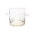 Fitz and Floyd Luster Glass Ice Bucket, Gold