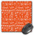 3dRose Orange and Off White Musical Notes Pattern - Mouse Pads -mp-342220-1-