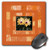 3dRose Image of Yellow Gerber Daisy Photo in Orange Abstract Frame - Mouse Pads -mp-347558-1-