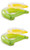 Intex Sit 'N Float Inflatable Lounges Lime Green and Orange 4 Pack 60" X 39"