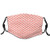 Activated carbon filter Windproof mask for Unisex,Romance And Love Themed Monochrome Heart Figures Repeating Pattern