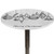 Elastic Edged Table Cover Christmas Polyester Tablecloths Sketchy Hand Drawn Classical Ornaments Hanging from Strings Celebration Text Fitted for Circular Table Black White Diameter 40"