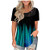 AODONG Womens Short Sleeve Tops, Women's Plus Size Lace Pleated Shirts Casual Loose Summer Blouses Tunic Tees T Shirts