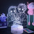 Beautiful Gift,Anime Demon Slay-er Figure Led 3D Night Light Agatsuma Zenitsu Kamado Tanjirou Nezuko Figurine Manga Lamp Kids Gift Bedroom Decor