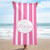 Personalized Name Beach Towels, Custom Beach Towels,Clearance Beach Towels,Color Beach Towels,Beauty Beach Towels for Adults -Pink-