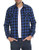 LecGee Men Shirts Button Down Regular Fit Long Sleeve Plaid Flannel Casual Shirt Blue