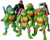 Venoo Ninja Turtles Action Figures - Teenage Mutant Ninja Turtles Action Figures - Ninja Turtles Set of 6 PCS - Ninja Turtles Toyset - Anime Figures Kids Gifts?4.7Inches?