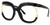 Voogueme Oversized Black Square Blue Light Blocking Glasses Clear Lens for Women Fredia OX739865-03, Large