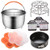 Accessories Set Compatible with Instant Pot 6,8 QT, Steamer Basket with Divider, Springform Pan, Egg Bites Mold, Stackable Steamer Racks, Magnetic Cheat Sheet by Nenazzz