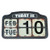 NIKKY HOME Shabby Chic Metal Perpetual Flip Desk Calendar Distressed Finish, Black 16 by 9 Inches