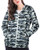 Maintain Vigour Women's Camo Hoodie Sweatshirts Long Sleeve Drawstring Pullover Top with Pocket -Camo-Blue,X-Large-