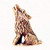 Big Wolf Figurine Decorative Statue Bronze Miniature Figure