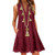 SSYongxia Women's Button Front Dress Summer Sleeveless V-Neck Pleated Swing Dresses Chiffon Lace Hem A Line Tank Dress Wine SSYongxia Women's Button Front Dress Summer Sleeveless V-Neck Pleated Swing Dresses Chiffon Lace Hem A Line Tank Dress Wine