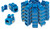 iMBAPrice -Pack of 25- Keystone Punch Down Jack Cat-5e RJ-45 - Blue