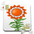 3dRose Cute Orange and White Sunflower Illustration - Puzzles -pzl-341654-2-