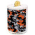 SoSung Camo Ceramic Piggy Bank,Vibrant Artistic Camouflage Lattice Like Military Service Combat Theme Modern 3D Printed Ceramic Coin Bank Money Box for Kids  and  Adults,Orange Grey Black