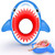 Inflatable Pool Floats Shark Pool Floaties Beach Floaty Toys Baby Swimming Ring for Outdoor Swimming Pool