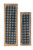 Creative Co-Op Black Gingham Enameled Mango Wood Trays (Set of 2 Sizes)